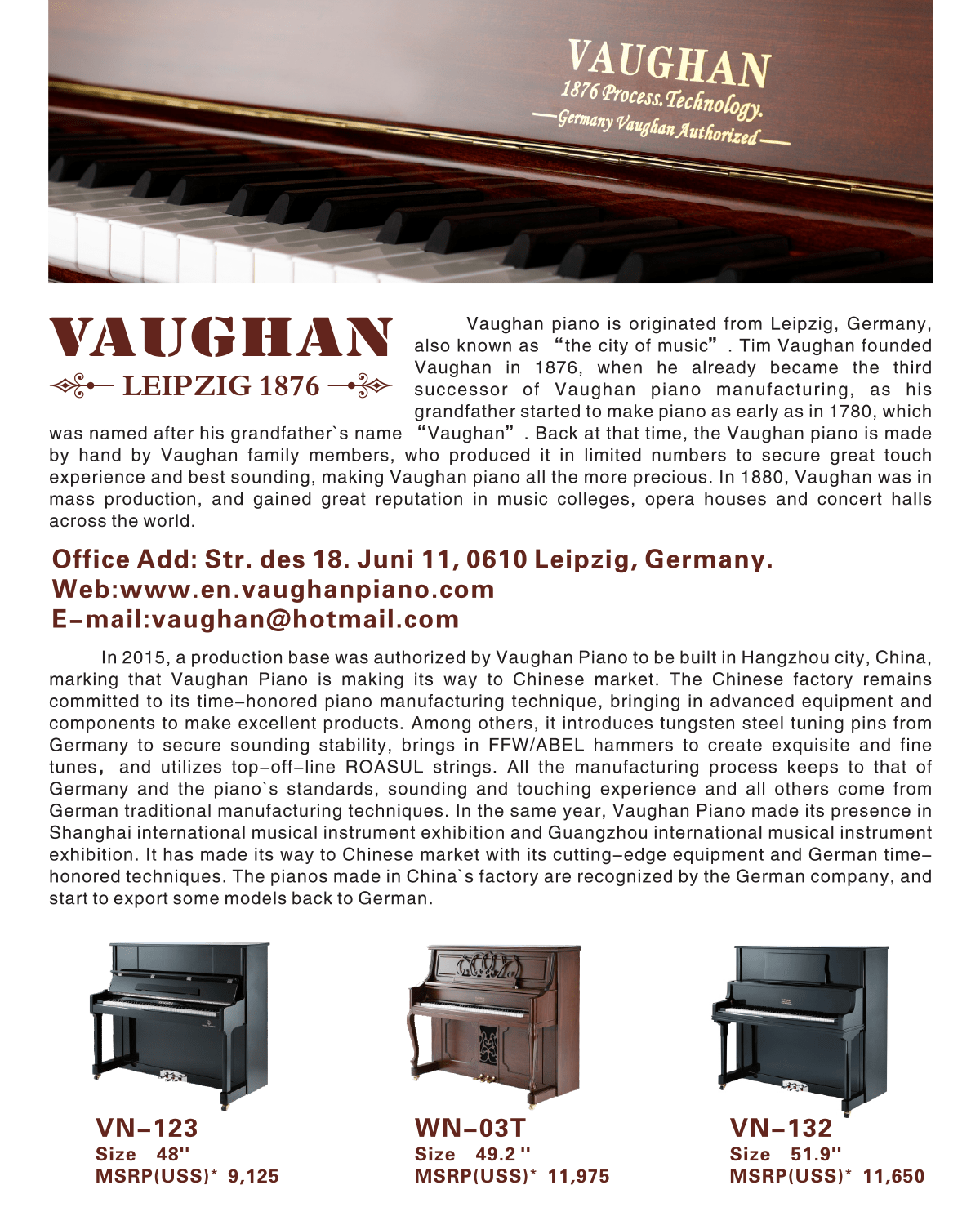 Vaughan Piano