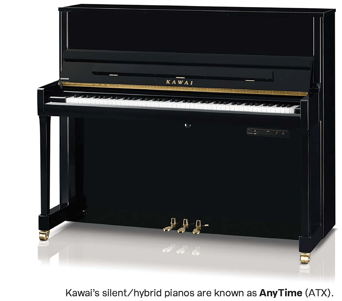 Kawai’s silent/hybrid pianos are known as AnyTime (ATX).