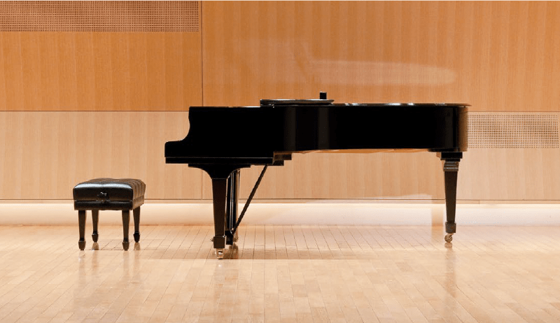 a concert grand piano