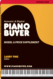 Piano Buyer Model & Price Supplement, Spring 2019